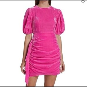 NWT RHODE Pia Velvet Mini Dress in Jaipur Pink Sz 8 Cocktail Formal Wedding